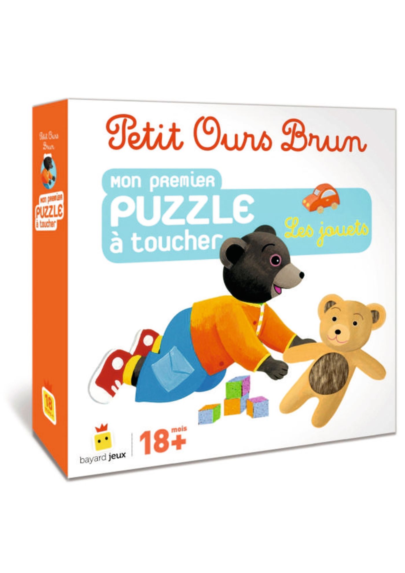 Jeu Petit Ours Brun Puzzle à toucher Jouets Bayard Éditions