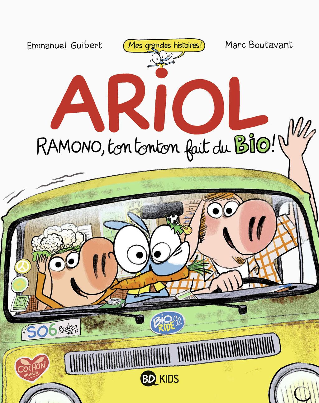 Couverture de « Ariol roman graphique – Ramono, ton tonton fait du bio »