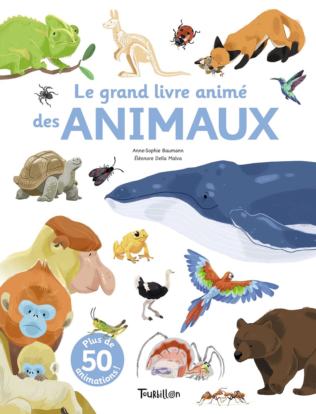 Couverture de « Le grand livre animé des animaux »