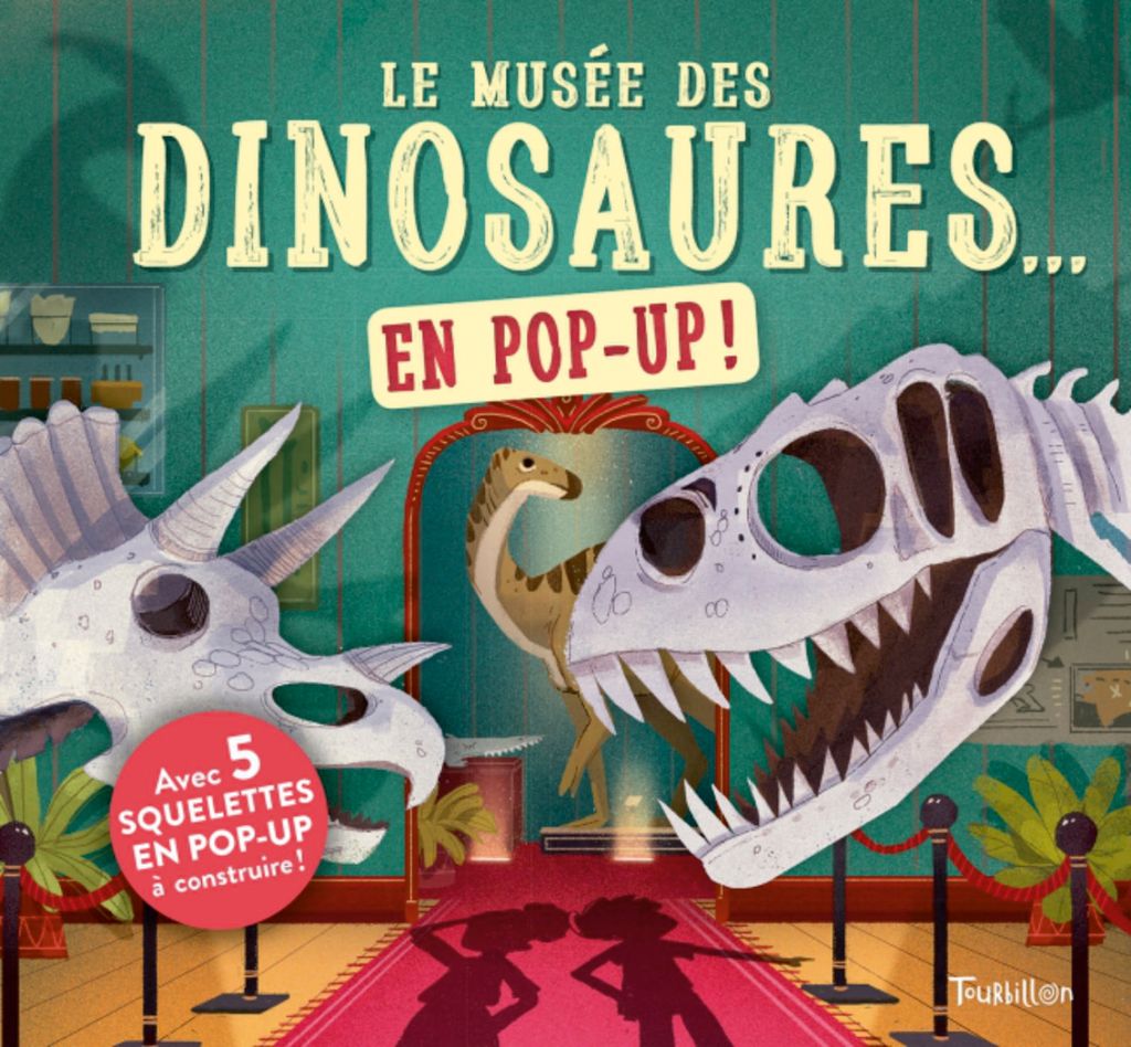 Couverture de « Le musée des dinosaures… en pop up ! »