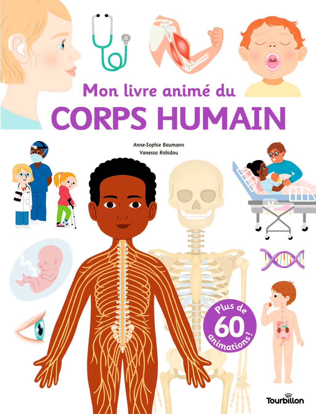 Couverture de « Mon livre animé du corps humain »