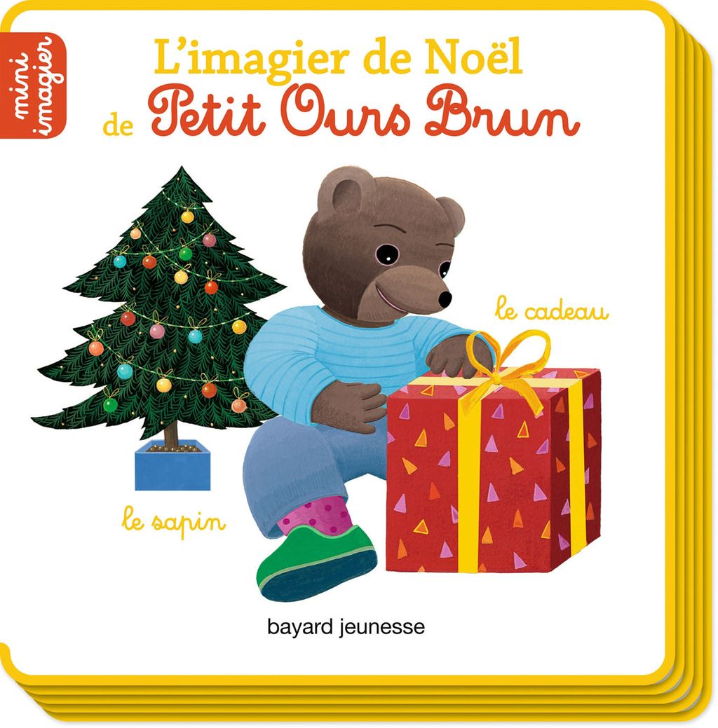 Couverture de « L’imagier de Noël de Petit Ours Brun »