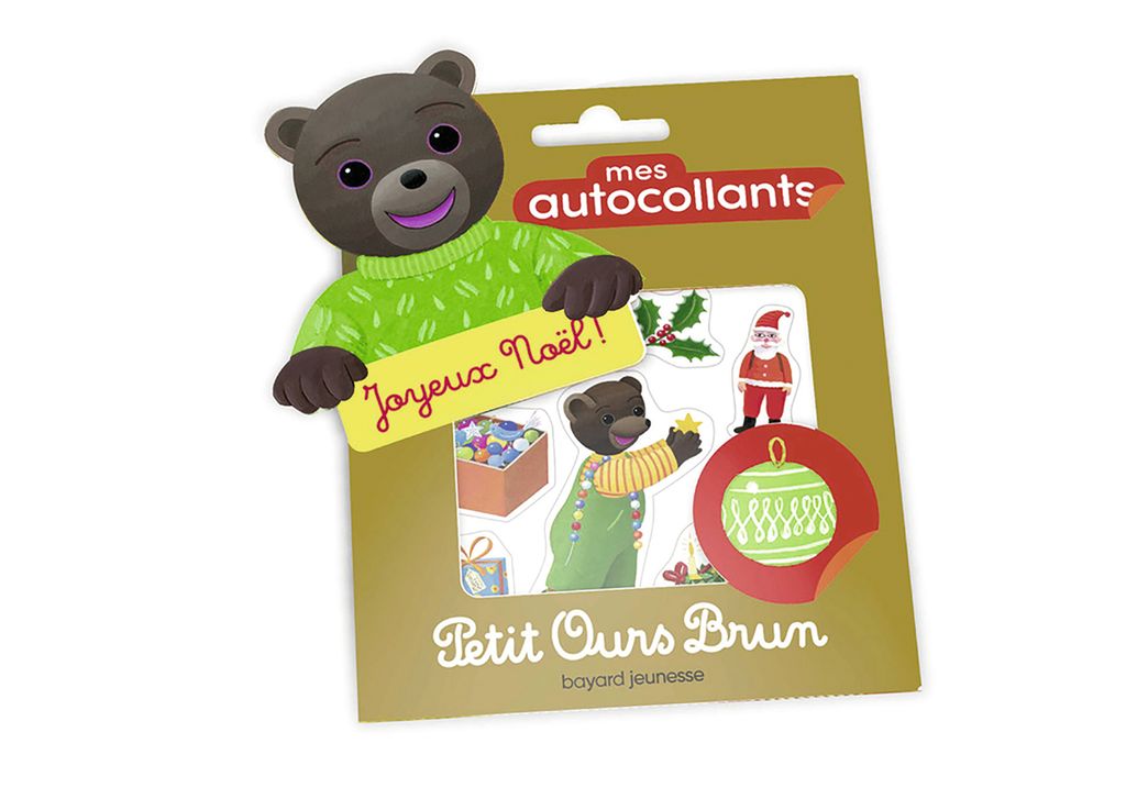 Mes autocollants Petit Ours Brun - Joyeux Noël ! - Bayard Editions