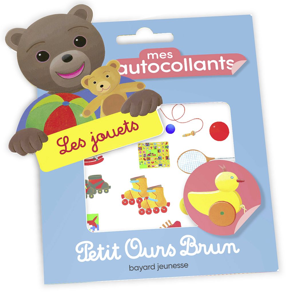 Couverture de « Mes autocollants Petit Ours Brun – Les jouets »