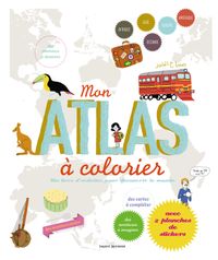 Couverture « Mon atlas à colorier »
