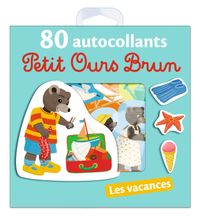 Couverture « Les vacances – 80 autocollants Petit Ours Brun »