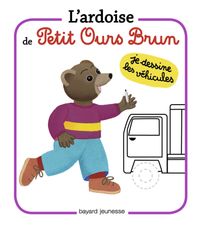 Cover of « L’ardoise de Petit Ours Brun – Je dessine les véhicules »