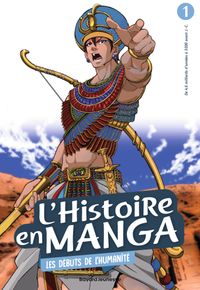 Couverture « L’histoire en manga 1 – Les débuts de l’humanité »