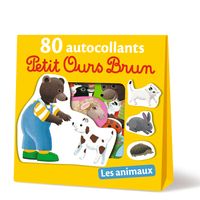 Couverture « Les animaux – 80 autocollants Petit Ours Brun »