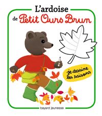 Couverture « L’ardoise de Petit Ours Brun – Je dessine les saisons »