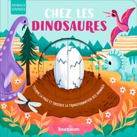 Couverture « Chez les dinosaures »