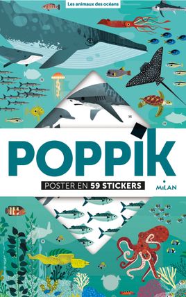 Couverture de Les animaux des océans – Poppik