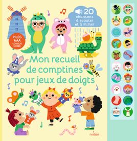 Couverture de Mon recueil de comptines pour jeux de doigts