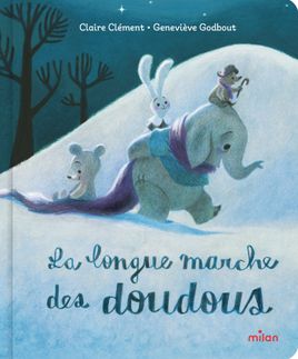 Couverture de La longue marche des doudous - tout-carton