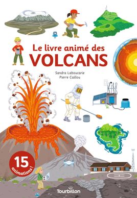 Couverture de Le livre animé des volcans 