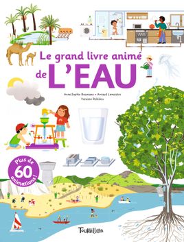Couverture de Le grand livre animé de l'eau