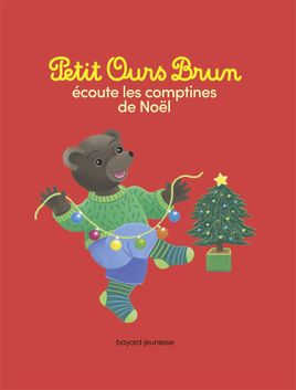 Couverture de Petit Ours Brun écoute les comptines de Noël - Livre sonore