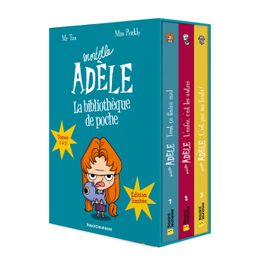 Couverture de Ma bibliothèque Mortelle Adèle : Coffret des tomes 1 à 3