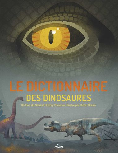 Couverture de « Le dictionnaire des dinosaures »