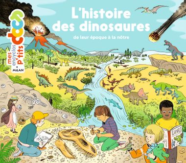 Couverture de « L’histoire des dinosaures »