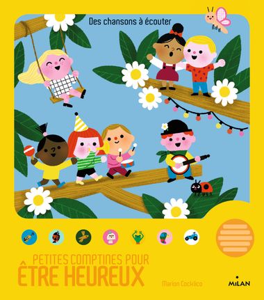 Couverture de « Petites comptines pour être heureux »