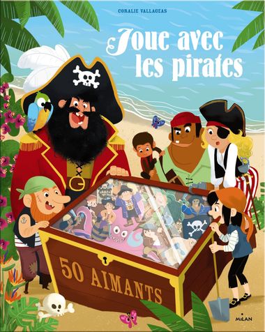 Couverture de « Joue avec les pirates – 50 aimants »