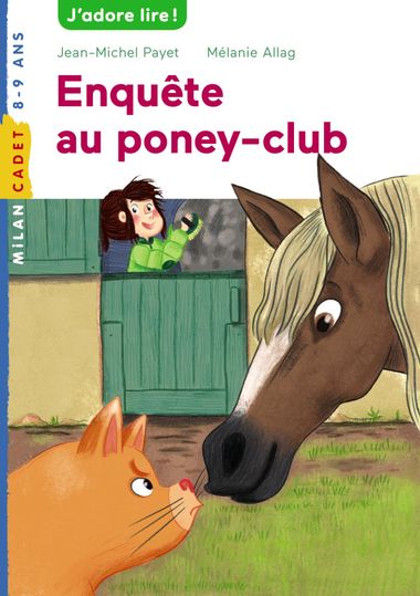 Couverture de « Enquête au poney club »