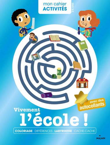 Couverture de « Mon cahier d’activités – Vivement l’école »
