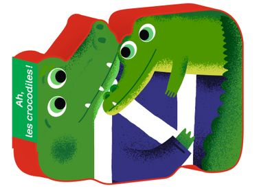 Couverture de « Ah, les crocodiles »