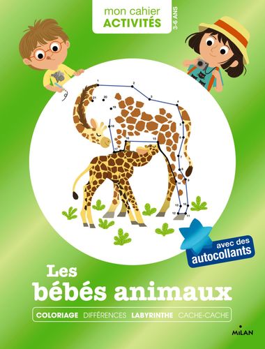 Couverture de « Mon cahier d’activités – Bébés animaux »