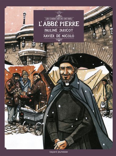 Couverture de « L’Abbé Pierre et l’espoir d’Emmaüs, en BD »