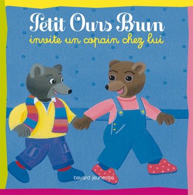 Couverture de « Petit Ours Brun invite un copain chez lui »