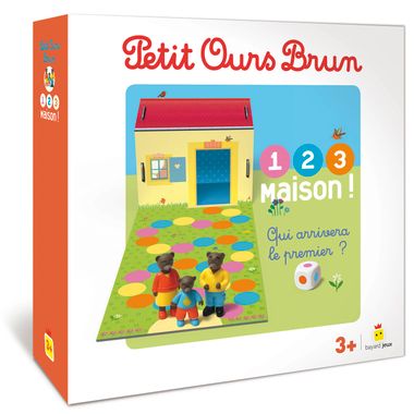 Couverture de « Jeu Petit Ours Brun – 1,2,3, Maison ! »