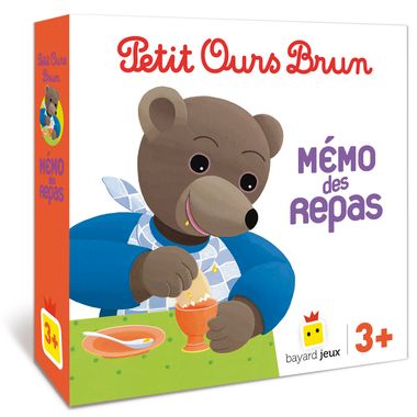Couverture de « Jeu Petit Ours Brun – Mémo des repas »