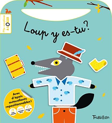 Couverture de « Mes comptines à coller – Loup, y es-tu ? »