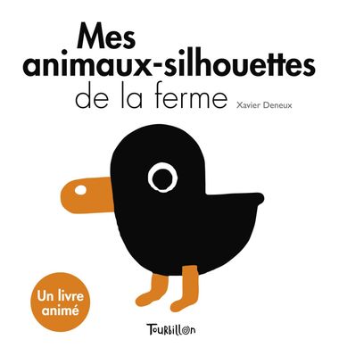 Couverture de « Mes animaux-silhouettes de la ferme – Blanc et Noir »