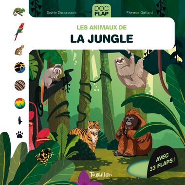 Couverture de « Les animaux de la jungle »