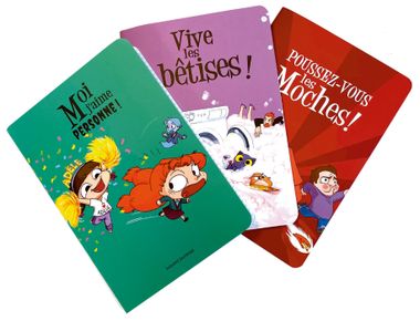 Couverture de « Lot de 3 cahiers Mortelle Adèle »