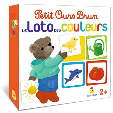 Couverture de « Jeu Petit Ours Brun – Le loto des couleurs »