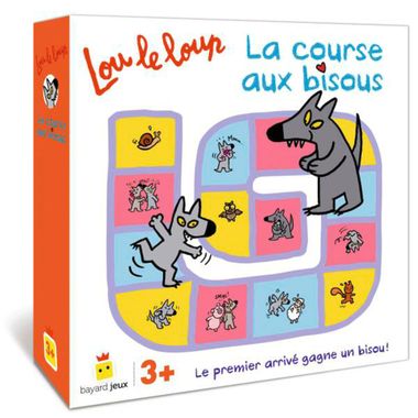 Couverture de « Lou le loup – La course aux bisous »