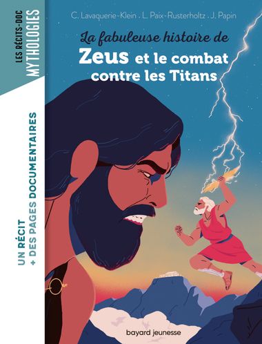 Couverture de « La fabuleuse histoire de Zeus et le combat contre les Titans »