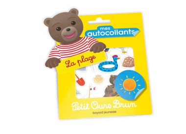 Couverture de « Mes autocollants Petit Ours Brun – La plage »