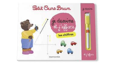 Couverture de « Je dessine et j’efface les chiffres avec Petit Ours Brun »