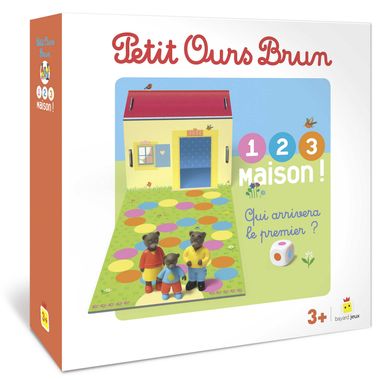 Couverture de « Jeu Petit Ours Brun – 1,2,3, Maison ! »