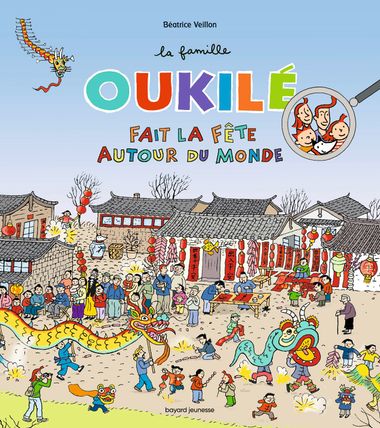 Couverture de « La famille Oukilé fait la fête autour du monde »