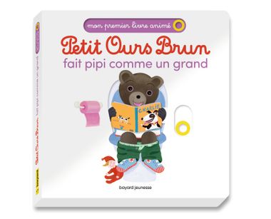 Couverture de « Petit Ours Brun fait pipi comme un grand – Mon premier livre animé »