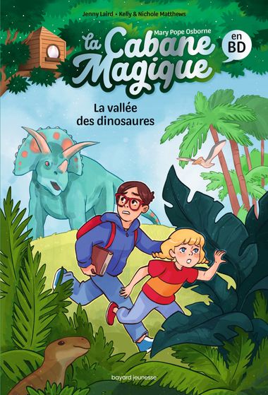 Couverture de « La Cabane Magique BD T1 – La vallée des dinosaures »