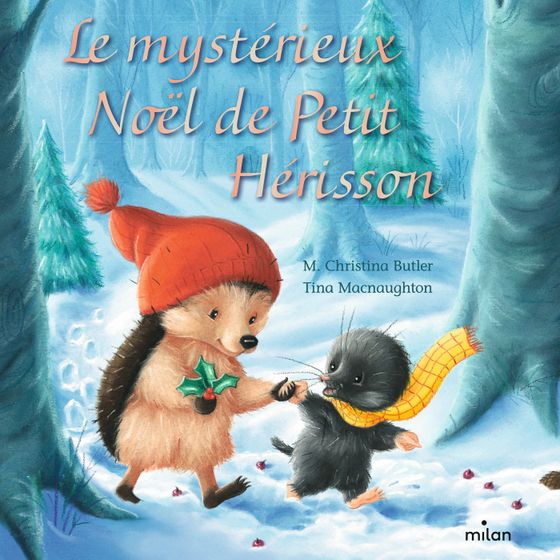 Couverture de Le mystérieux Noël de Petit Hérisson (tout-carton) 