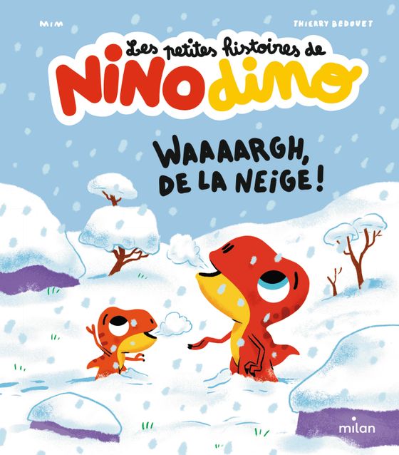Couverture de Les petites histoires de Nino Dino - Waaaargh, de la neige !