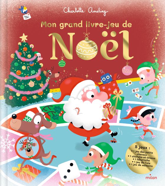 Couverture de Mon grand livre-jeu de Noël